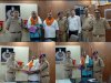 अवकाश प्राप्त दो पुलिस कर्मियों की ससम्मान विदाई