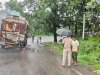 केरिया घाटी में मालवाहक ट्रक में लगी