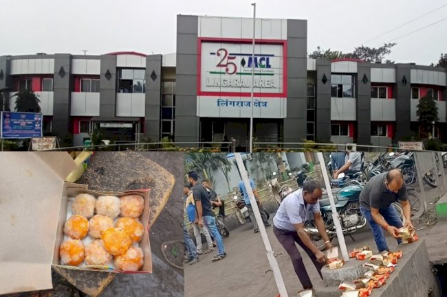 उत्साह की जगह दुःख प्रकट कर फेकी मिठाई