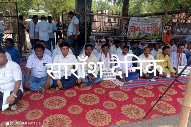 तालचेर मेडिकल कालेज के लिए धरना प्रदर्शन 