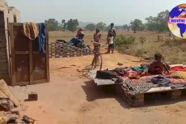 आंधी में  उजड़ा आशियाना नही मिली कोई मदद 