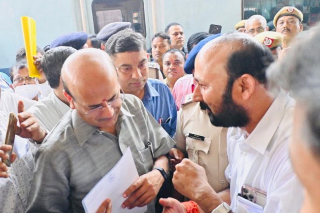 भारतीय रेलवे बोर्ड के अध्यक्ष का तालचेर दौरा