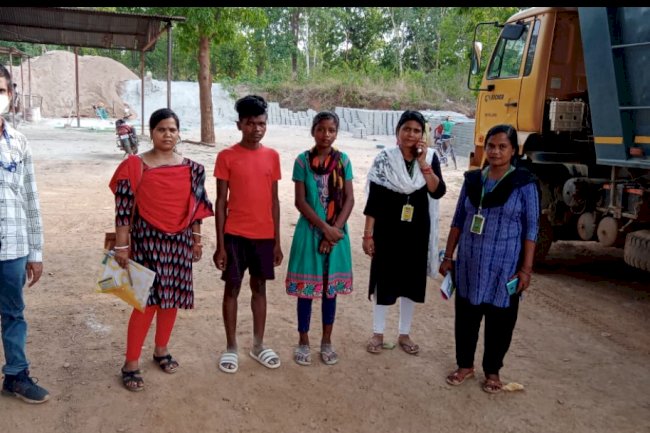 तालचेर में पुनः उद्धार किए गए बाल श्रमिक