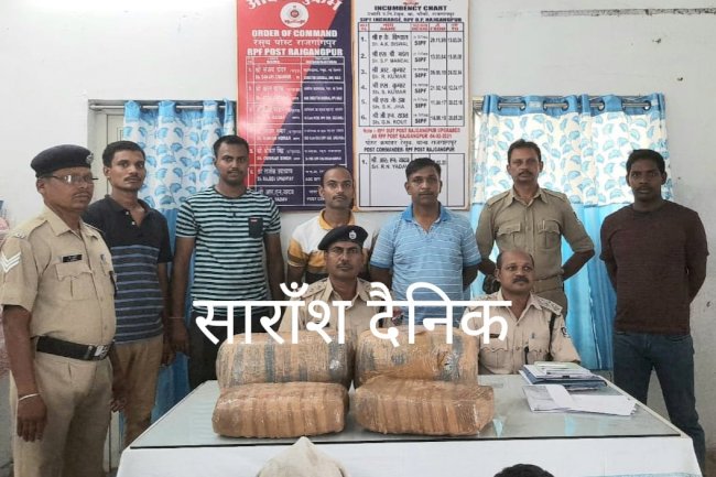 ढाई लाख के गांजे के साथ दो धराए 