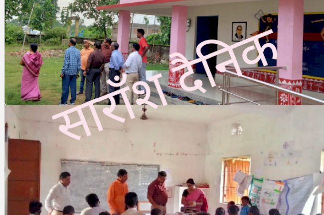 उपजिलापाल ने संथपाडा़ का लिया जायजा 