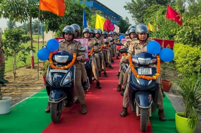 श्रावस्ती में मिशन शक्ति रैली का आगाज़