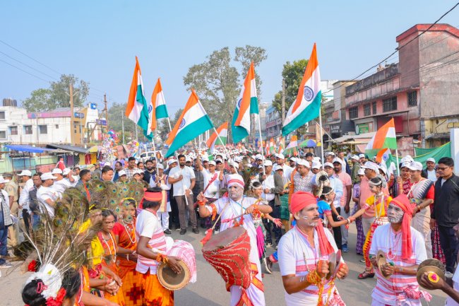 सरदार पटेल की 150वीं जयंती के अवसर पर एकता पदयात्रा निकाली गई