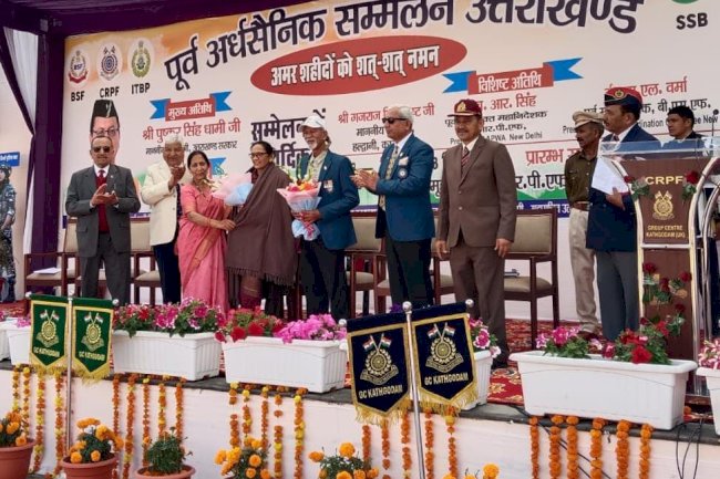 सम्मेलन में  मुख्यमंत्री धामी द्वारा पूर्व अर्धसैनिकों के लिए खोला सौगात का पिटारा