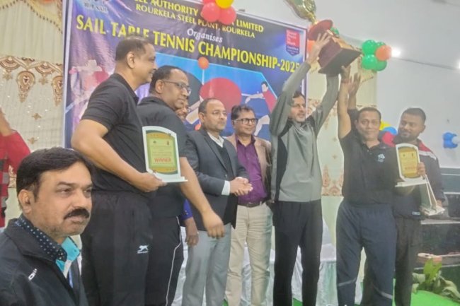  सेल टेबल टेनिस चैंपियनशिप में राउरकेला और दुर्गापुर बना चैंपियन