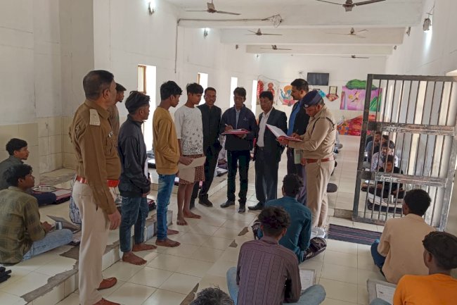जिला जेल रायगढ़ में उम्र सत्यापन अभियान 4 बंदी 18 वर्ष से कम पाए गए