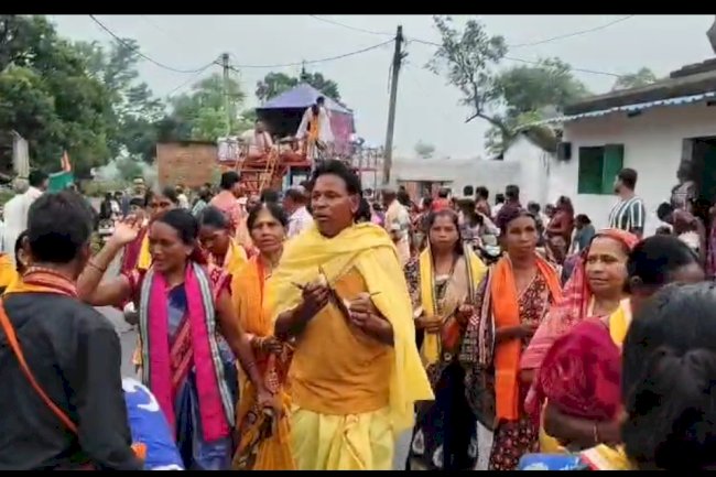 किरमिरा ब्लॉक में अलग-अलग जगहों पर रथ यात्रा निकाली गई
