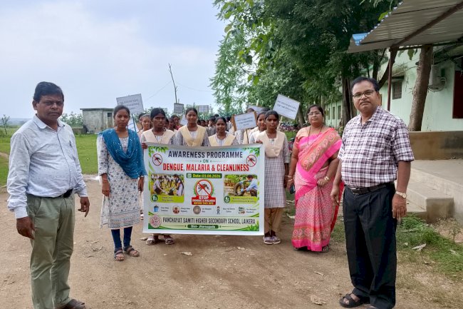 डेंगू और मलेरिया से बचाव हेतु साफ़ सफ़ाई के लिए जागरूकता रैली